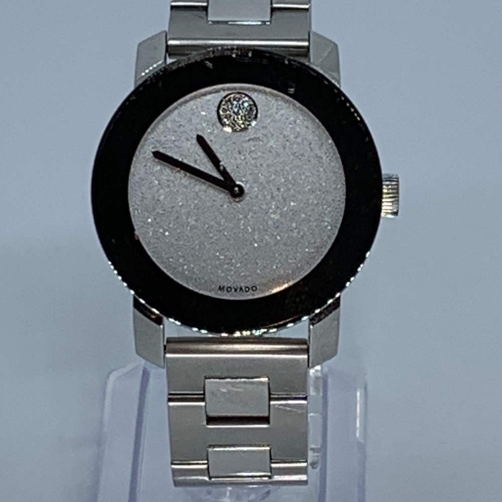 Movado Bold Silver Dial Glitter Watch 3600334